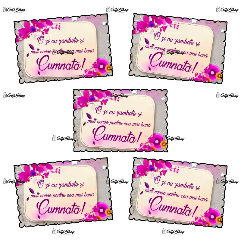 O zi cu zambete pentru cea mai buna cumnata, magnet frigider mgs110